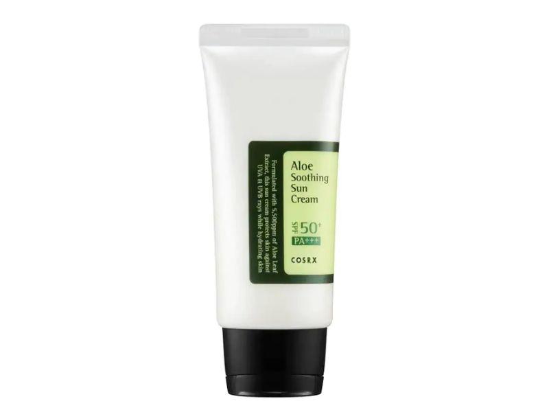 Kem chống nắng hóa học lai vật lý Cosrx Aloe Soothing Sun Cream SPF50 PA+++