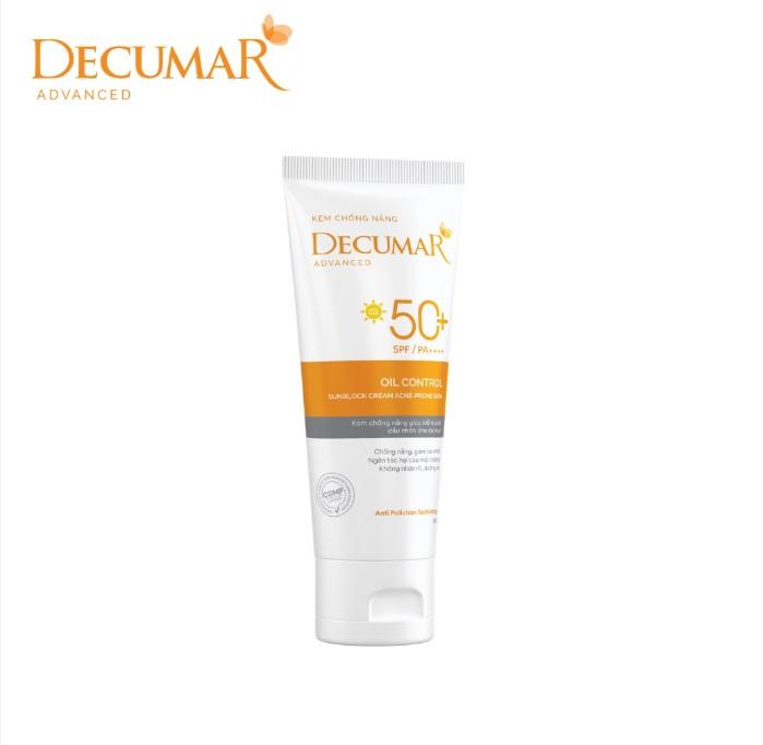Kem chống nắng kiểm soát nhờn Decumar Advanced Sunblock SPF50+