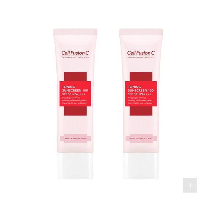 Kem chống nắng nâng tông da Cell Fusion C Toning Sunscreen 100 SPF50+/ PA +++