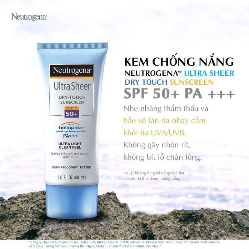 Kem chống nắng Neutrogena U.S Dry Touch SPF 50 88ml