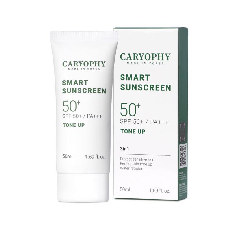 Kem chống nắng ngừa mụn Caryophy Smart Sunscreen Tone Up SPF50+/PA+++