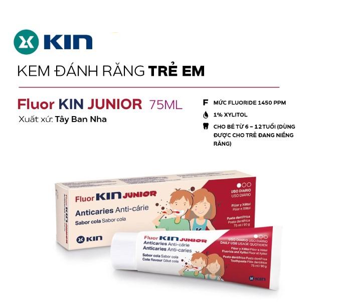 Kem đánh răng Fluor Kin Junior
