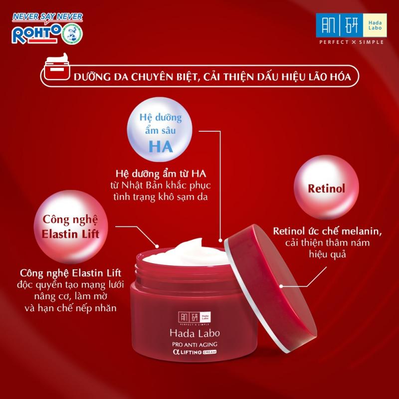 Kem dưỡng cải thiện lão hóa da Hada Labo Pro Anti Aging Cream