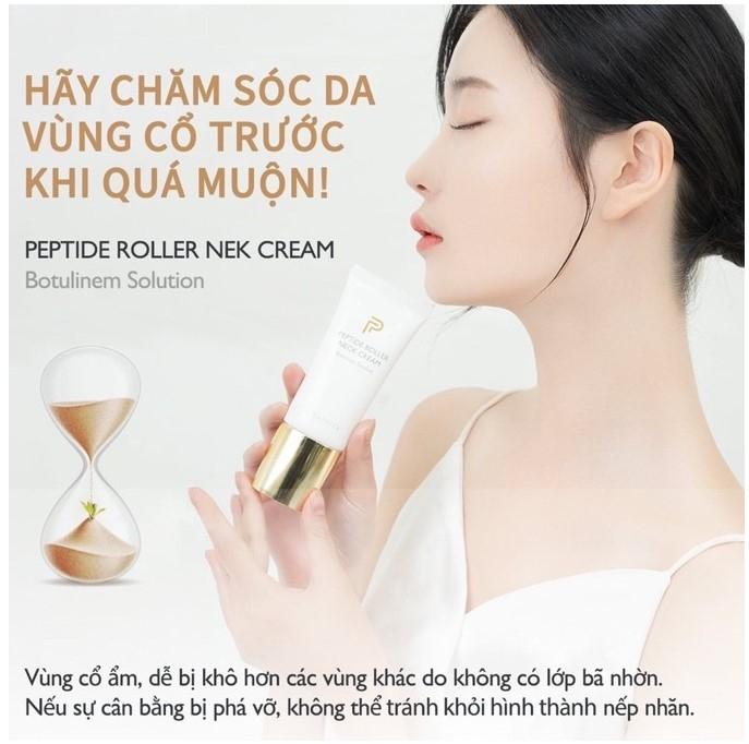Kem dưỡng da giảm nếp nhăn vùng cổ La Bonita Peptide Roller Neck Cream