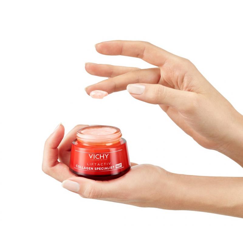 Kem dưỡng ngăn ngừa dấu hiệu lão hóa và làm săn chắc da Vichy Liftactiv Collagen Specialist 50ml