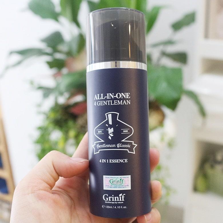 Kem dưỡng trắng da, chống lão hóa, dưỡng ẩm da, giảm thâm nám 4 trong 1 cho nam giới Grinif All In One 4 Gentleman