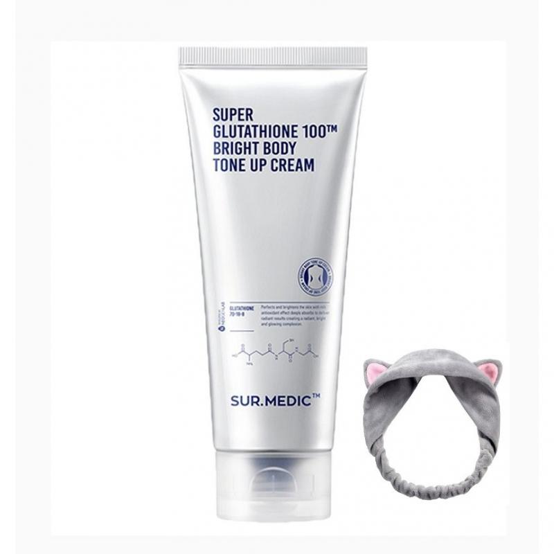 Kem dưỡng trắng da toàn thân Sur.medic Super Glutathione 100TM Bright Body Tone Up Cream
