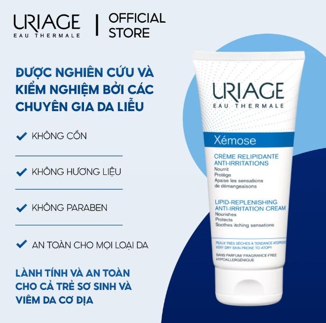 Kem hỗ trợ điều trị da khô, viêm da cơ địa Uriage Xemose Creme Relipidante Anti-Irritations
