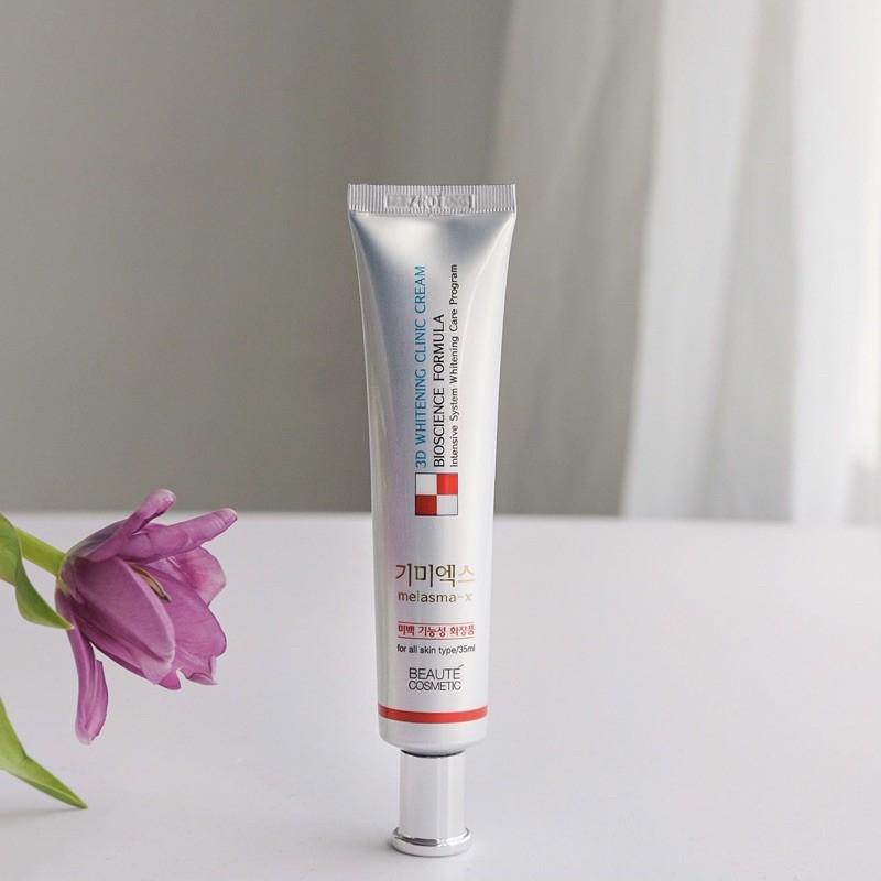 Kem mờ thâm nám và tàn nhang Melasma-X 3D Whitening Clinic Cream
