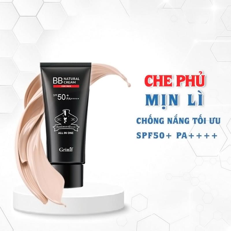 Kem nền chống nắng Grinif Natural BB Cream for Men