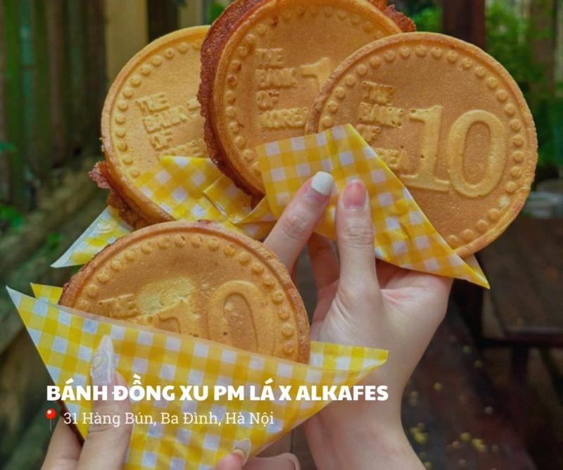 Bánh đồng xu tại Lá x Alkafes