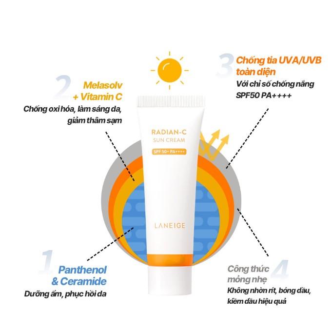 Laneige Radian-C Sun Cream SPF 50+ PA++++