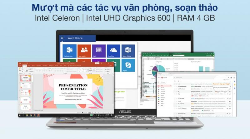 Laptop Asus VivoBook X515MA N4020/4GB/256GB/Win10 (EJ504T)