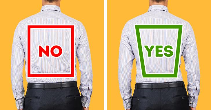 Mặc quần áo không vừa với cơ thể