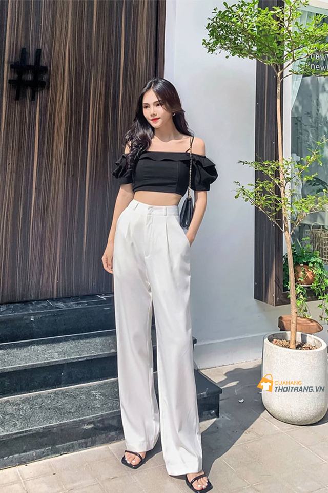 Mặc quần dáng suông