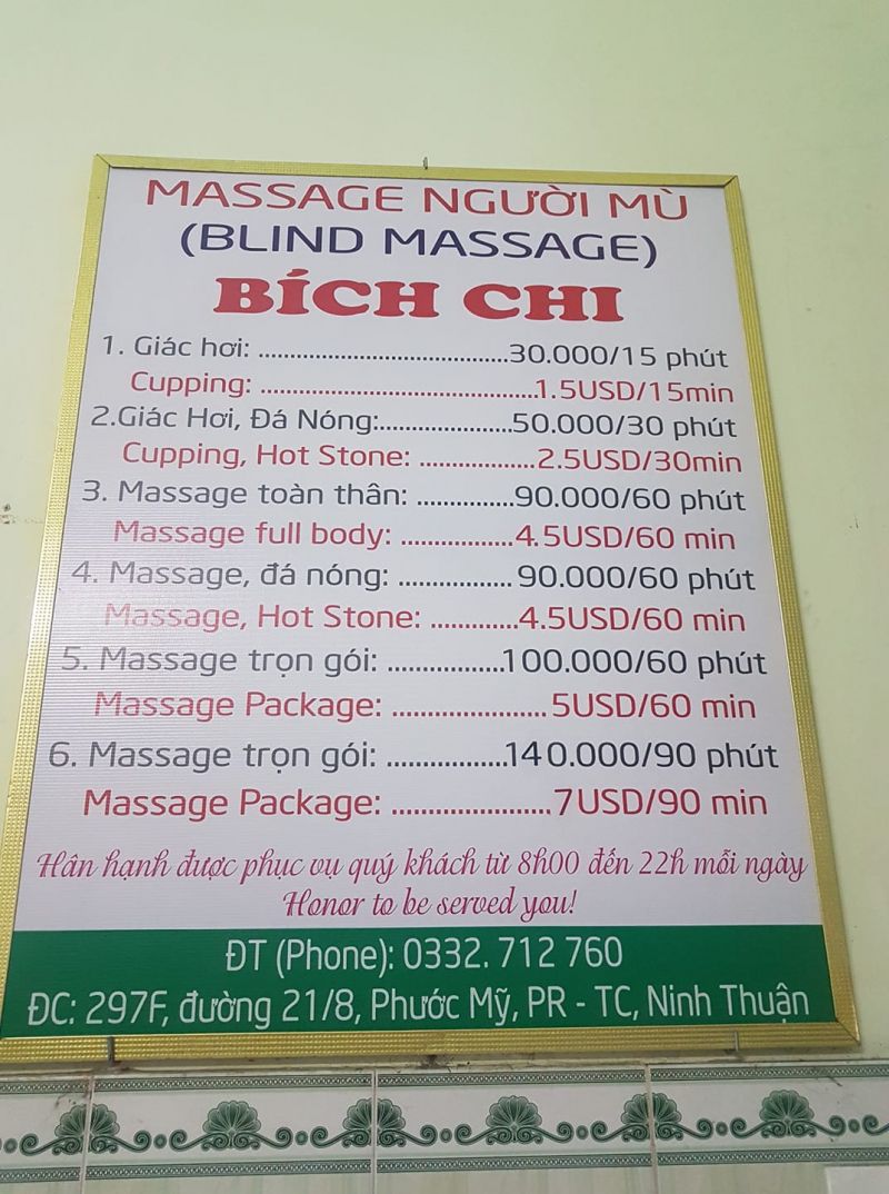 Massage người mù Bích Chi