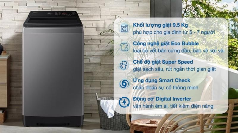 Máy giặt Samsung tiết kiệm điện