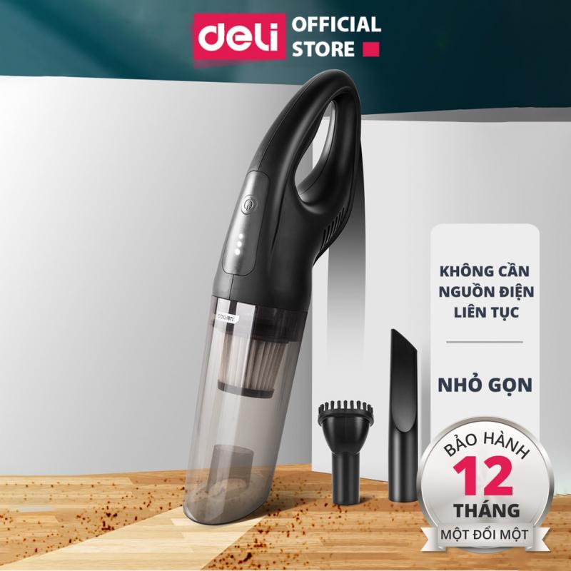 Máy hút bụi cầm tay mini không dây Deli