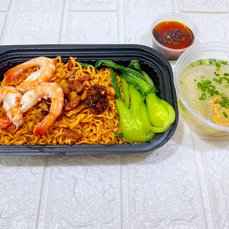 Mì trộn tóp mỡ Lai Gia_ sa tế Hồng Kông