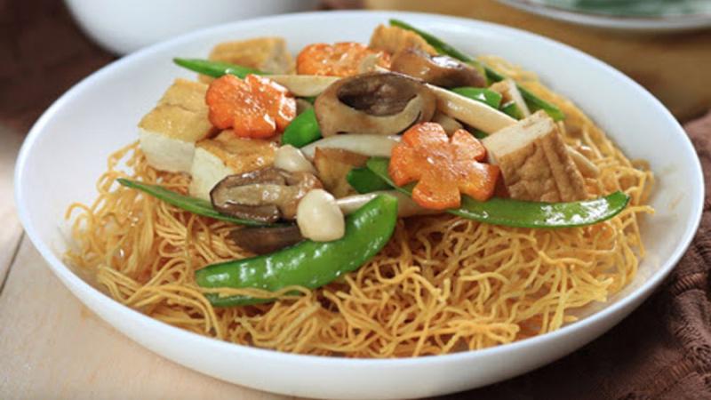 Mì xào chay