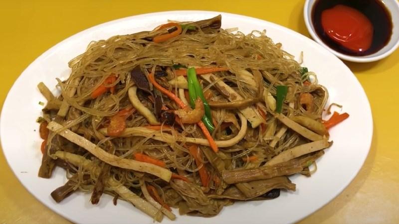 Miến xào măng khô