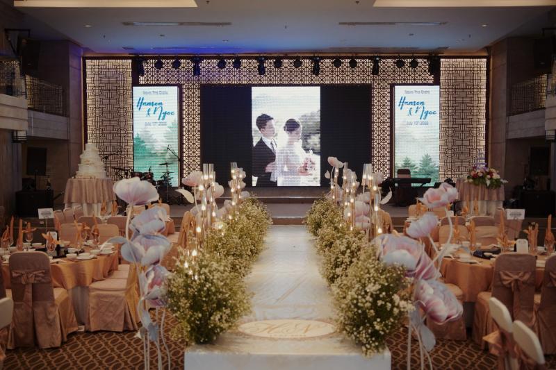 Không gian tổ chức tiệc cưới của nhà hàng