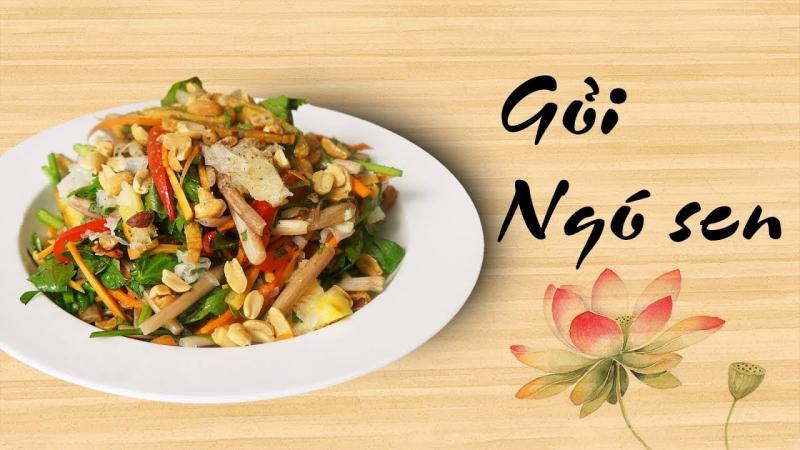 Món gỏi chay ngó sen
