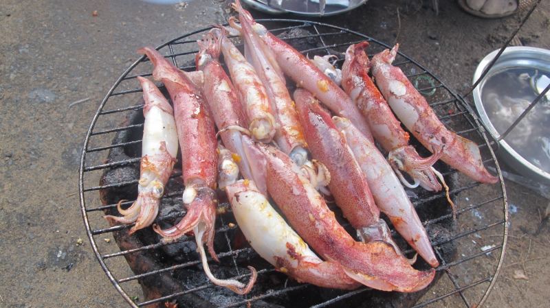 Mực nháy nướng