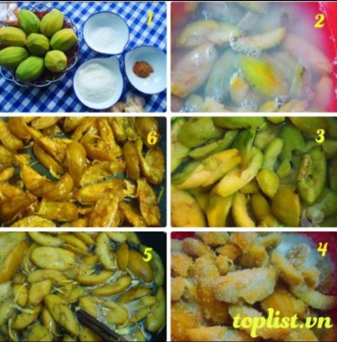 Cách làm mứt cóc chua cay