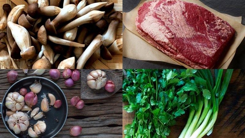 Nấm mối xào thịt bò