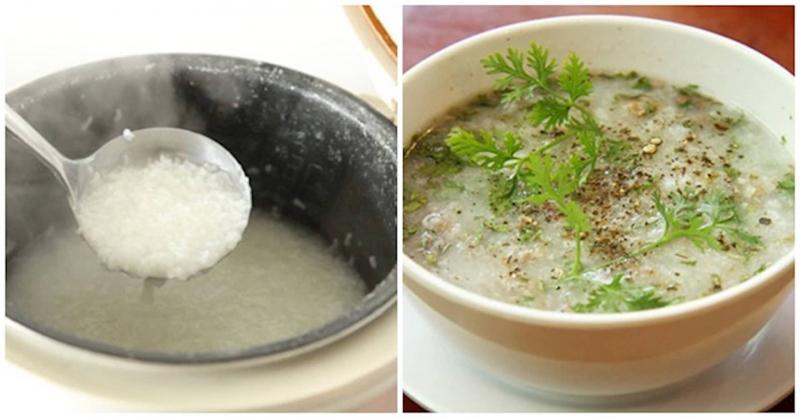 Nấu cháo thơm ngon bằng nồi cơm điện