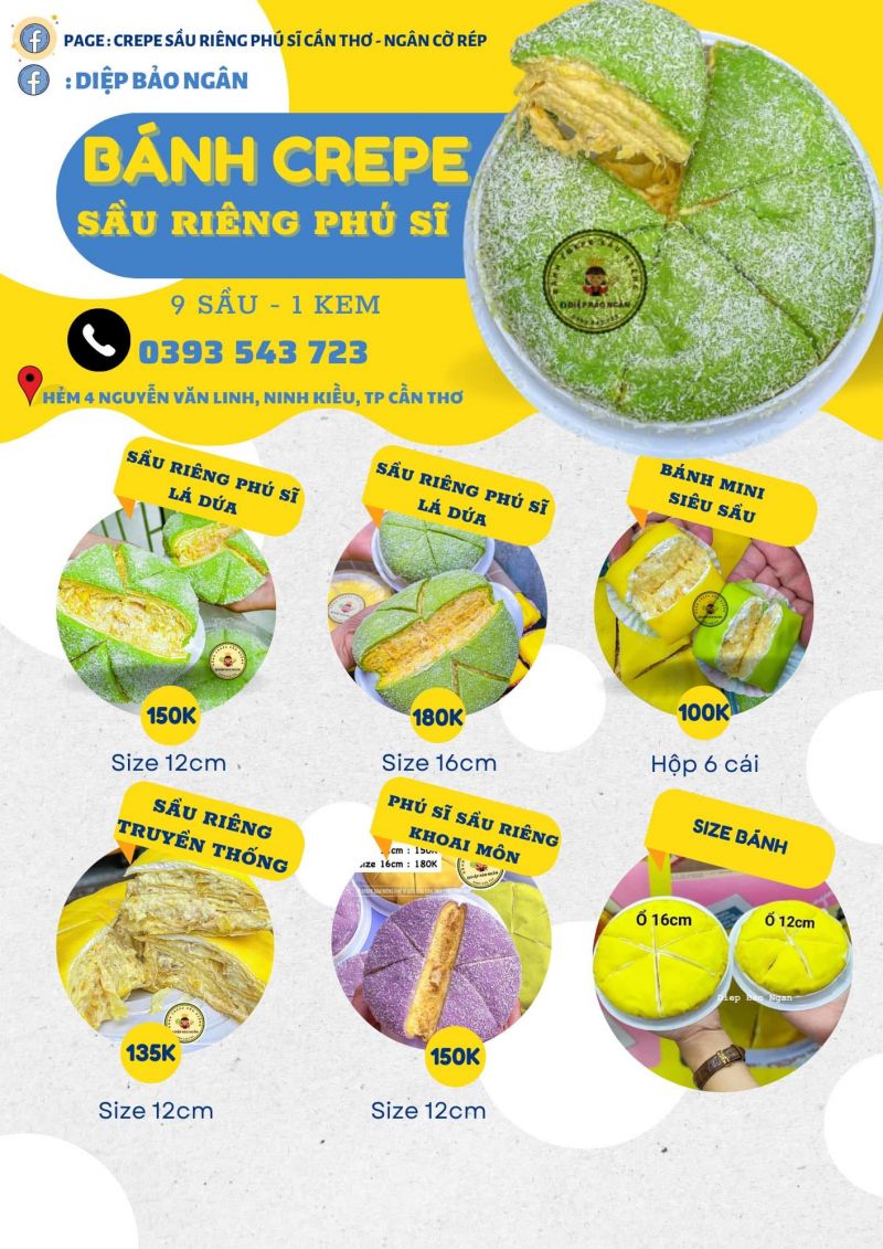 Ngân Cờ Rép - Bánh Sầu Riêng Cần Thơ