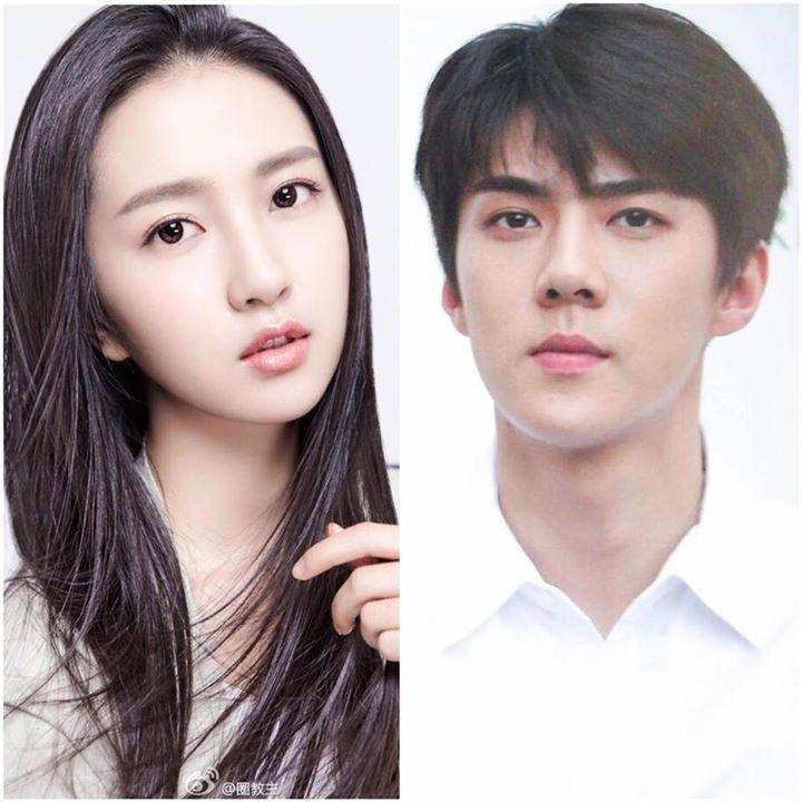 Sehun (EXO- ảnh phải) sẽ thủ vai nam chính trong phim My dear Archimedes và nữ diễn viên Hứa Linh Nguyệt (trái) có thể sẽ thủ vai Chân Ái trong phim