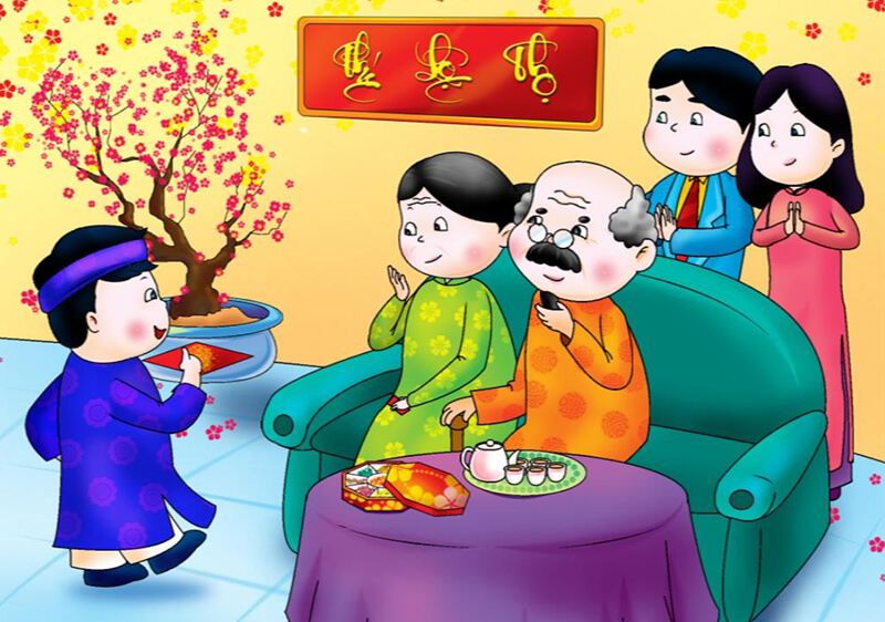 Kiêng người có tang đi chúc Tết