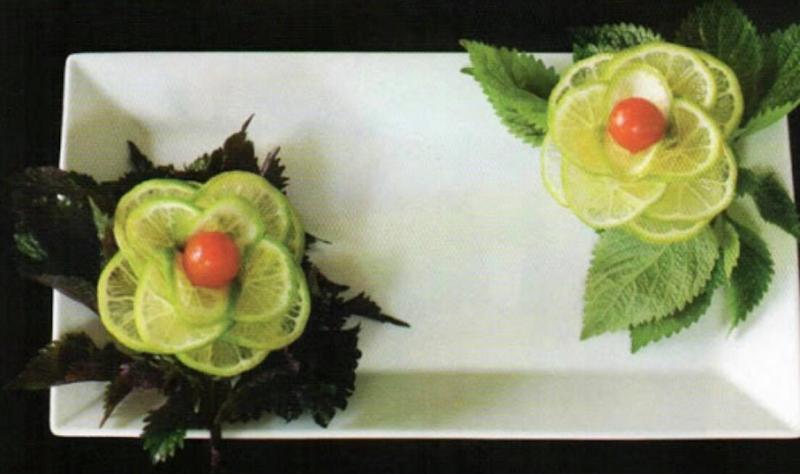 Làm hoa từ quả chanh.
