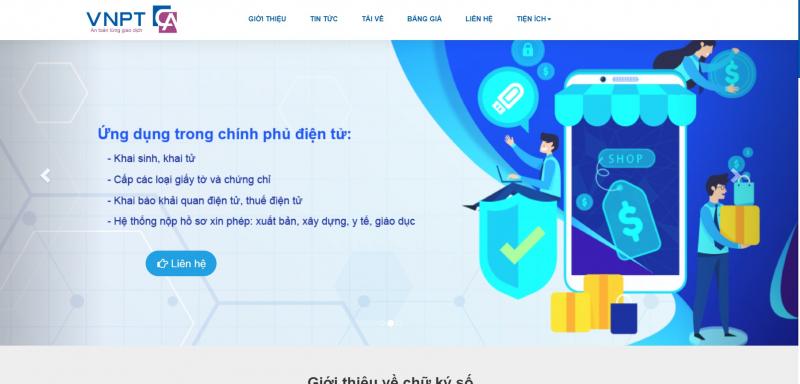 Nhà cung cấp chữ ký số VNPT-CA