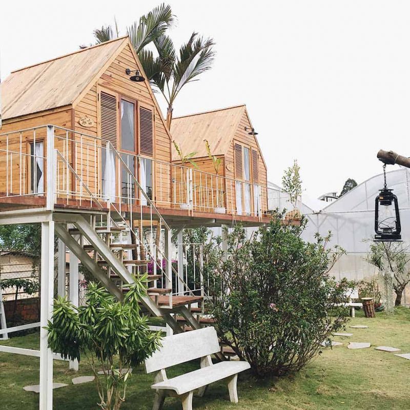 Giá thuê homestay ở đây rất mềm và không gian thoáng đãng, không khí trong lành