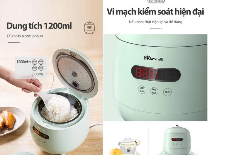 Nồi cơm điện mini đa năng Bear DFB-B12F1