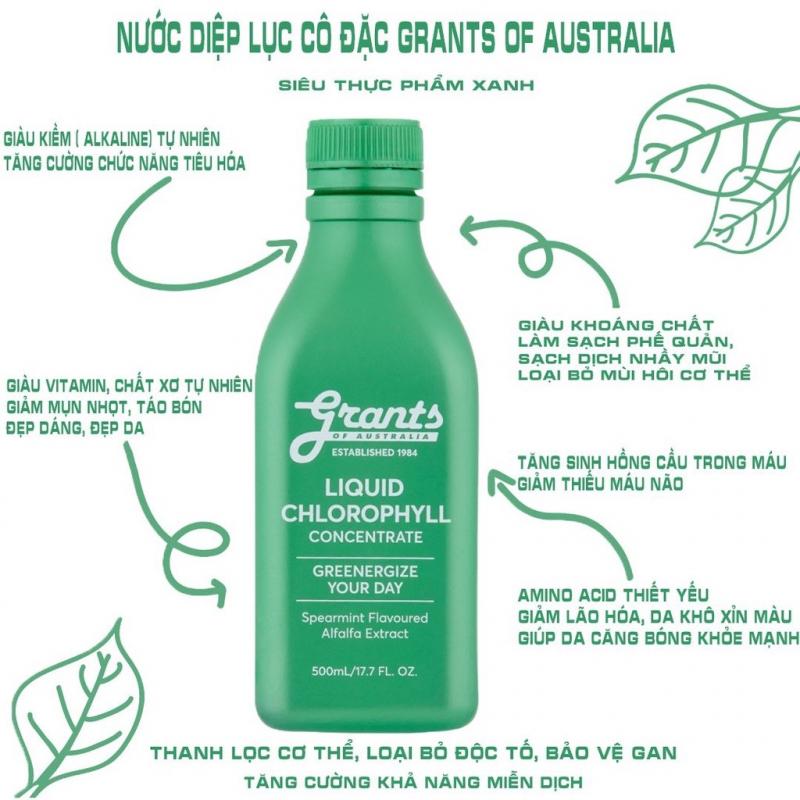 Nước diệp lục cô đặc Grants Of Australia