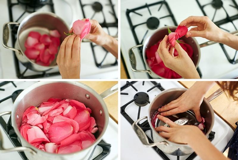 Các bước làm nước hoa hồng