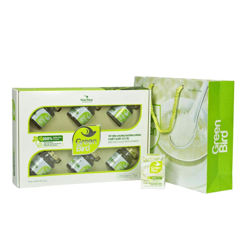 Green Bird - Nước yến sào chưng đường kiêng củ cải