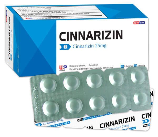 Thuốc cinnarizin chữa đau đầu, rối loạn tiền đình
