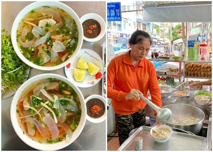 Món ăn này chỉ nấu nước dùng bằng các loại cá và những phụ liệu khác từ biển như: là mắm ruốc, thịt nạc cá thu… hạn chế gia vị cũng như thịt xương.