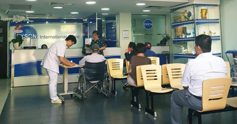 Quầy tiếp đón bệnh nhân