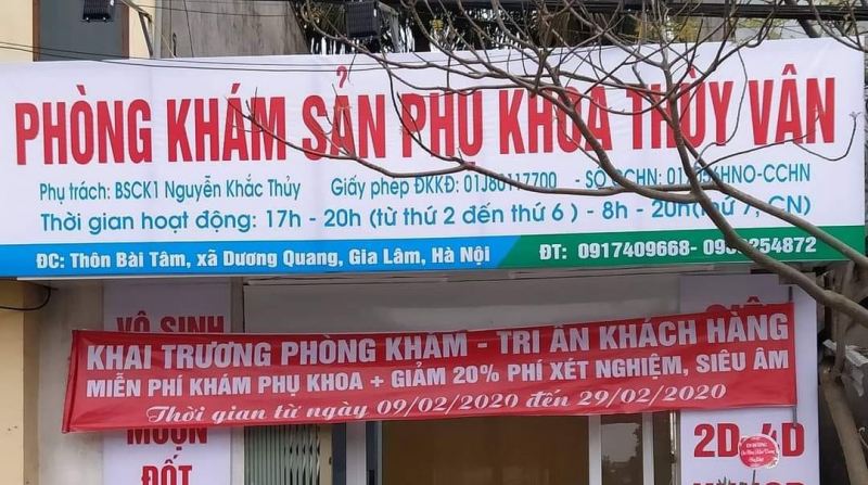 Phòng khám sản phụ khoa Thùy Vân