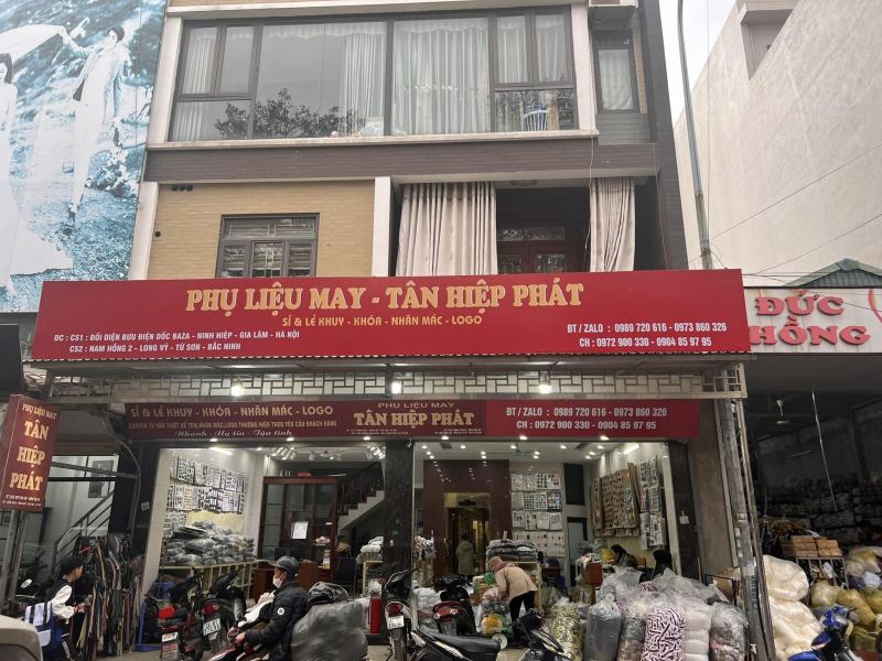 Phụ liệu may Tân Hiệp Phát