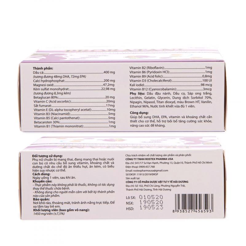 Proratanl bổ sung DHA, EPA
