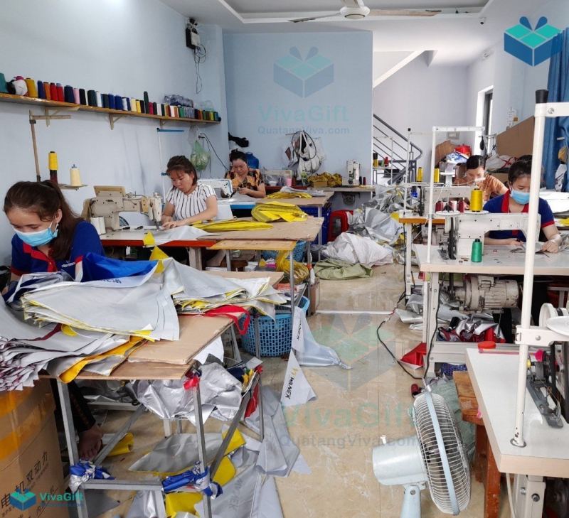 Xưởng sản xuất ô dù in logo theo yêu cầu khách hàng