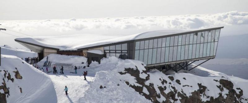 Quán cafe Knoll Ridge ở đảo Tongariro, New Zealand