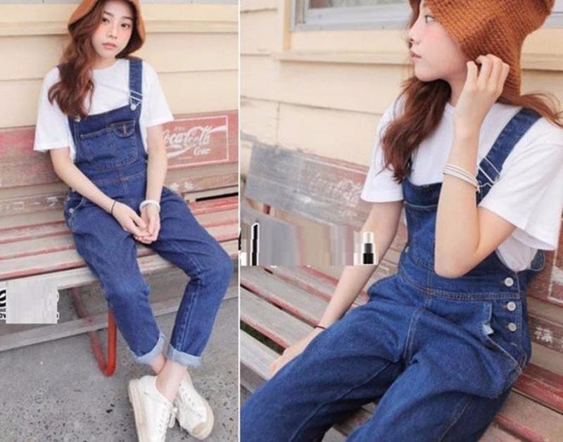 Quần yếm bò dài luôn được các cô nàng mê mẩn